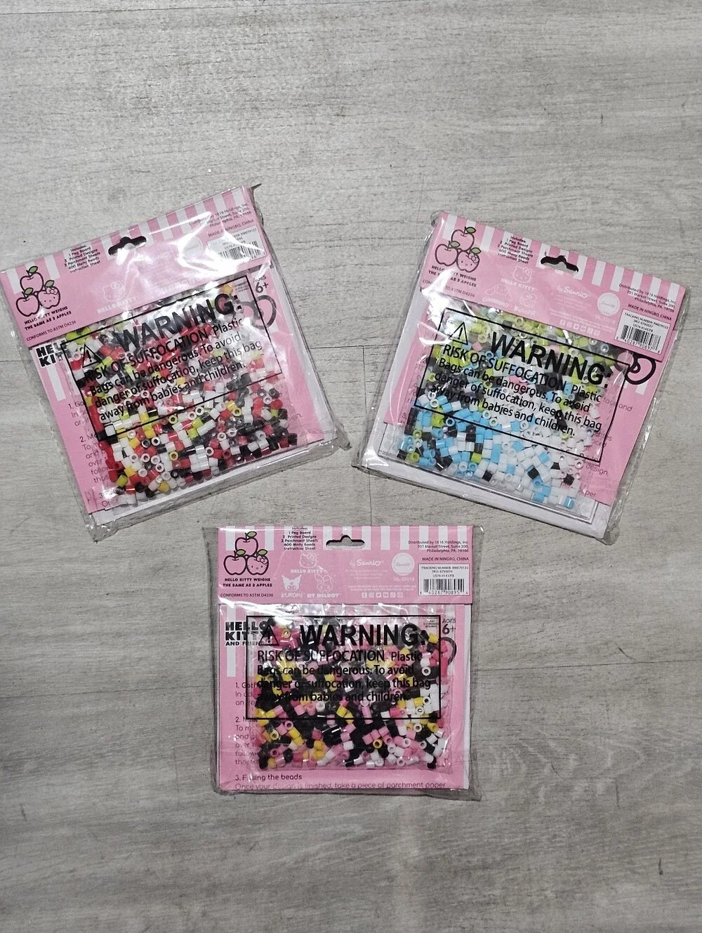 Hello Kitty Heat & Fuse Melty Beads Kit 3 packs